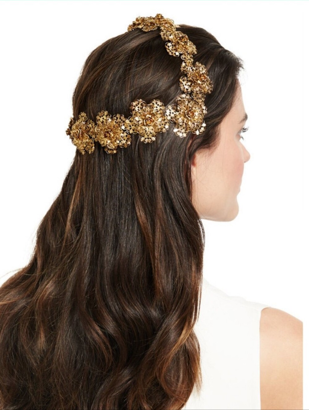 Jennifer Behr Makayla Golden Coronet Headband